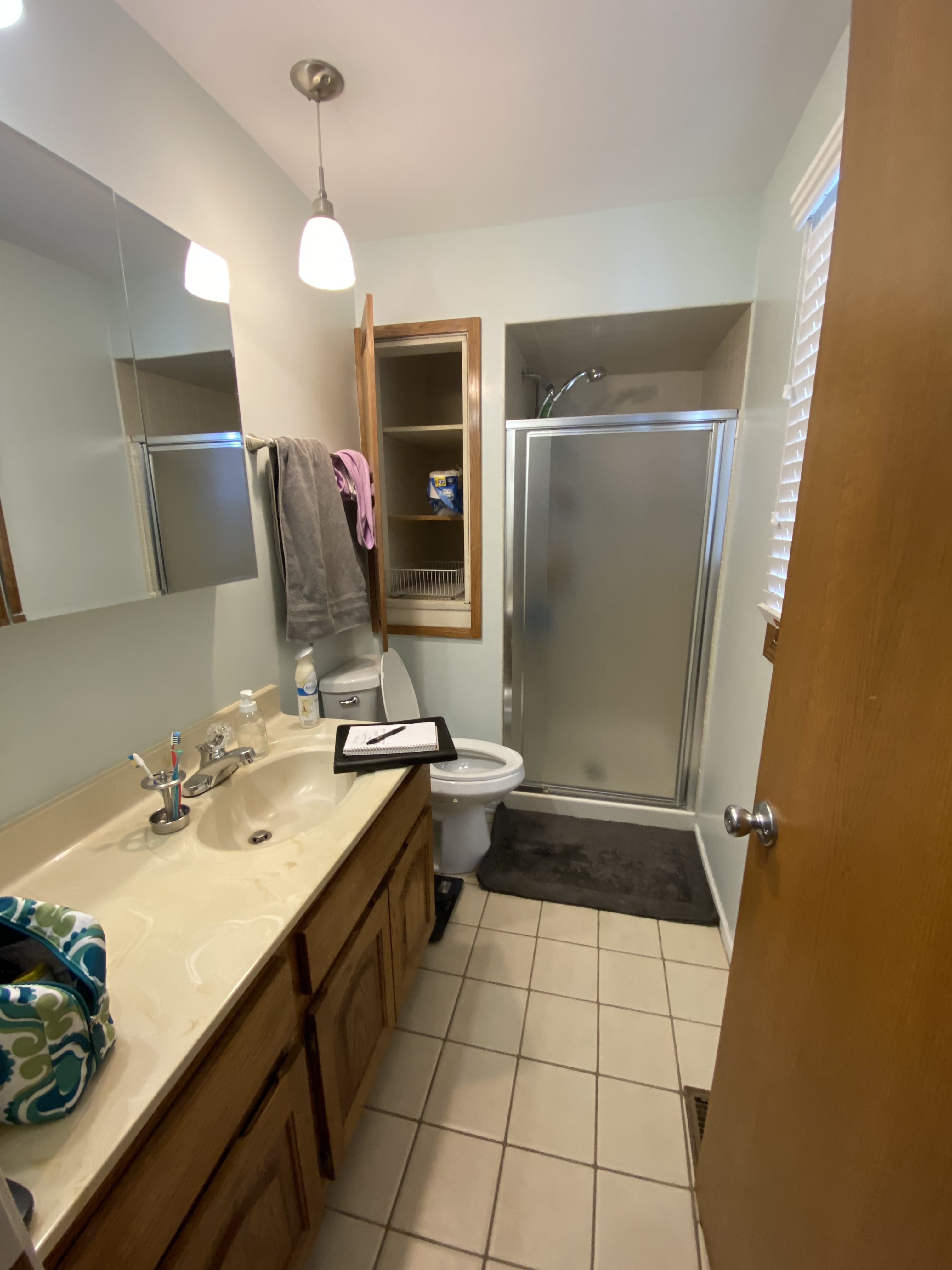 Elegant bathroom transformation before renovation